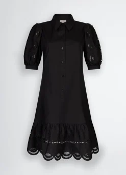 Liu Jo Robe chemisier en coton avec broderies|Femme Robes