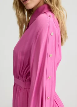 Liu Jo Robe chemisier en crêpe de chine|Femme Robes