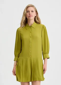 Liu Jo Robe chemisier en crêpe de chine|Femme Robes