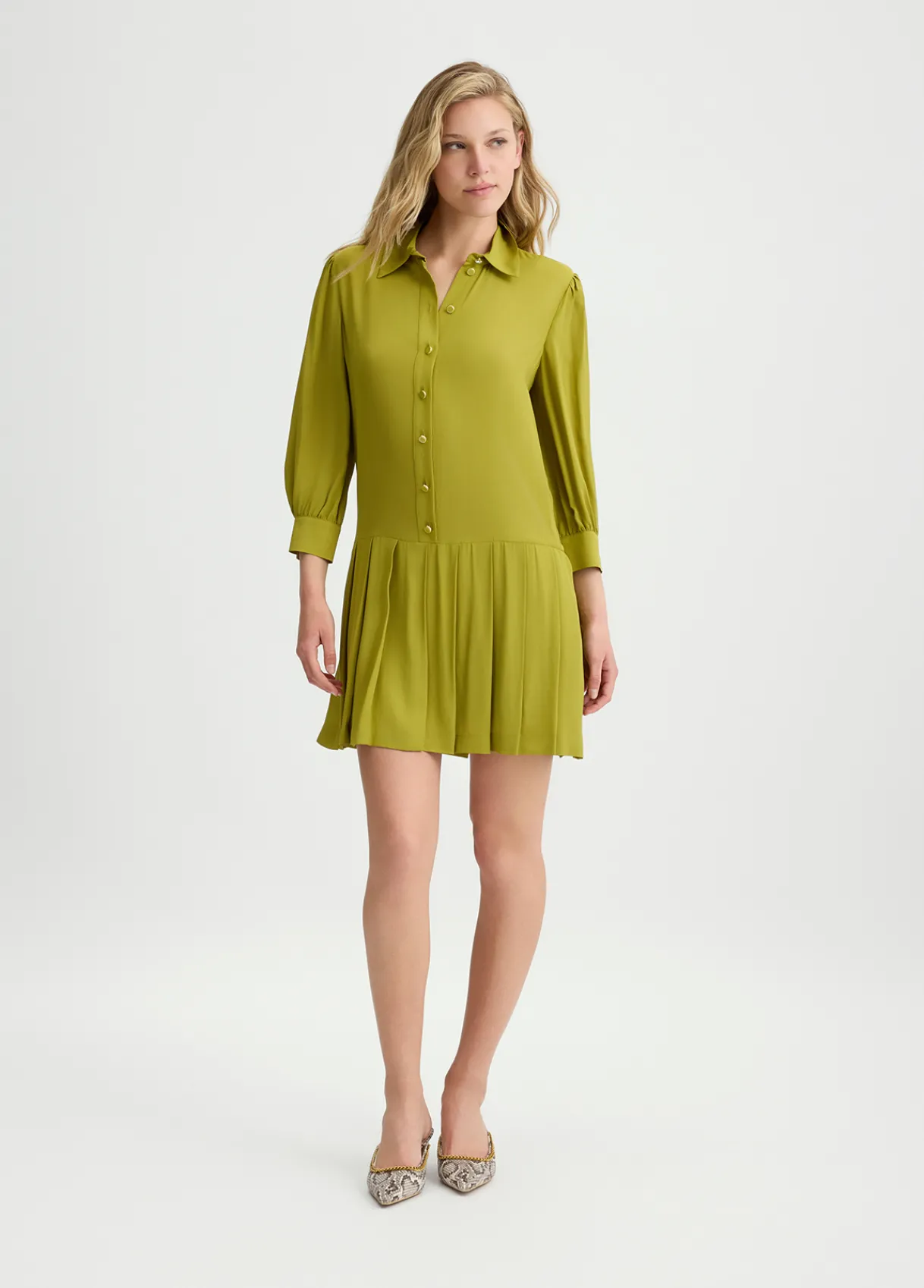 Liu Jo Robe chemisier en crêpe de chine|Femme Robes