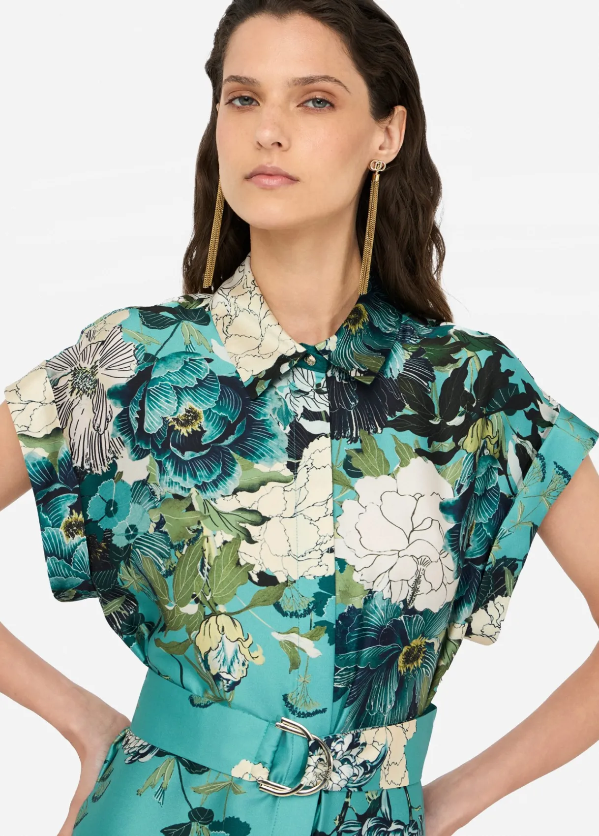 Liu Jo Robe chemisier en sergé imprimé|Femme Robes