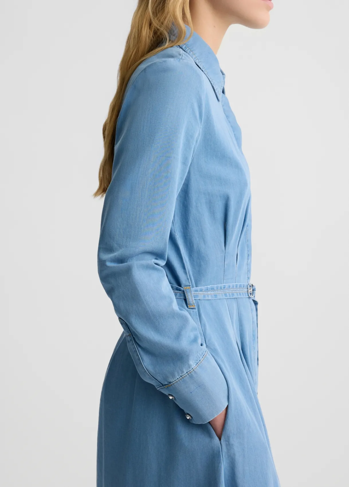 Liu Jo Robe chemisier en toile denim|Femme Robes