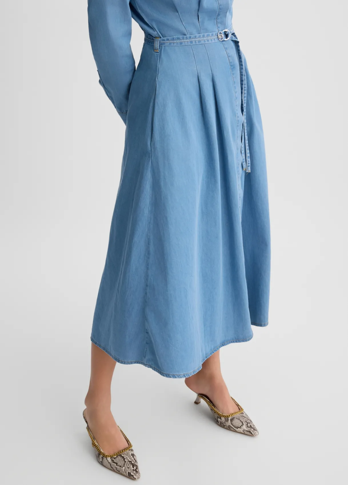 Liu Jo Robe chemisier en toile denim|Femme Robes