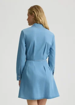 Liu Jo Robe chemisier en toile denim|Femme Robes