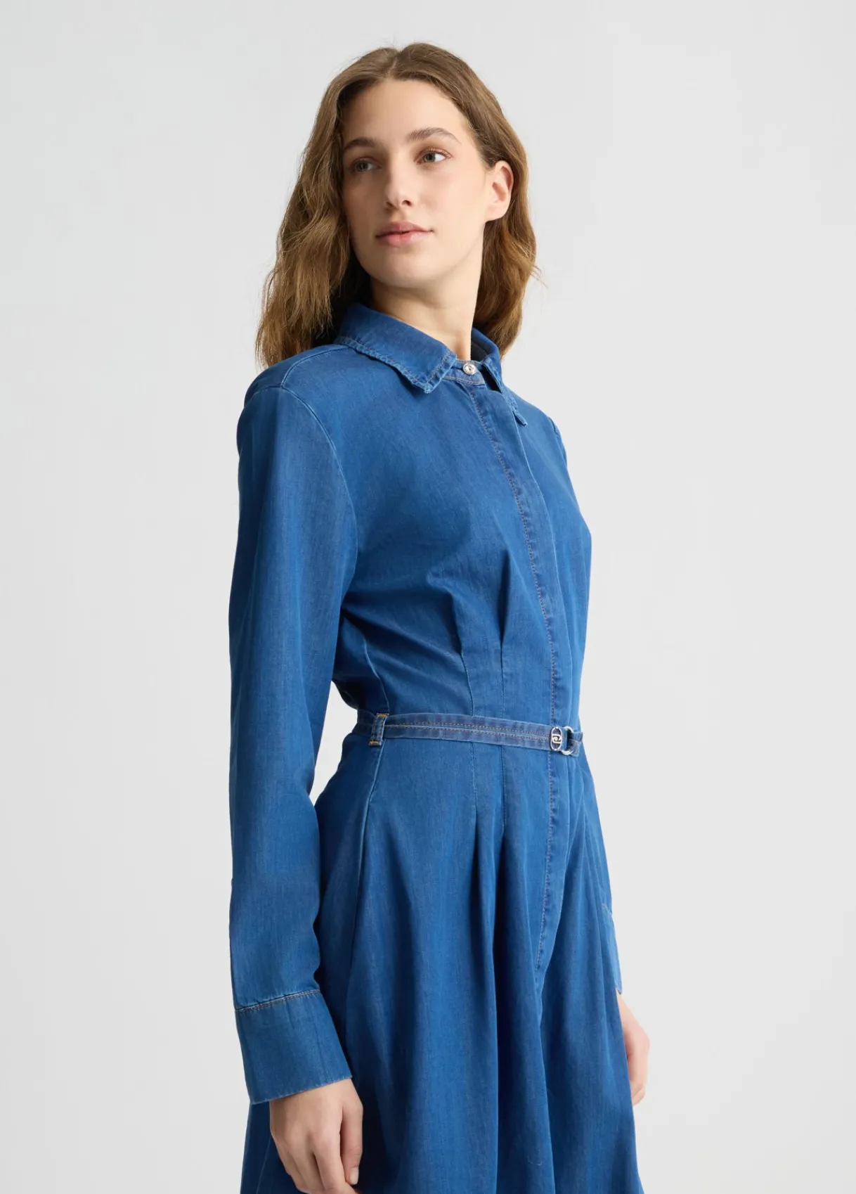 Liu Jo Robe chemisier en toile denim|Femme Robes