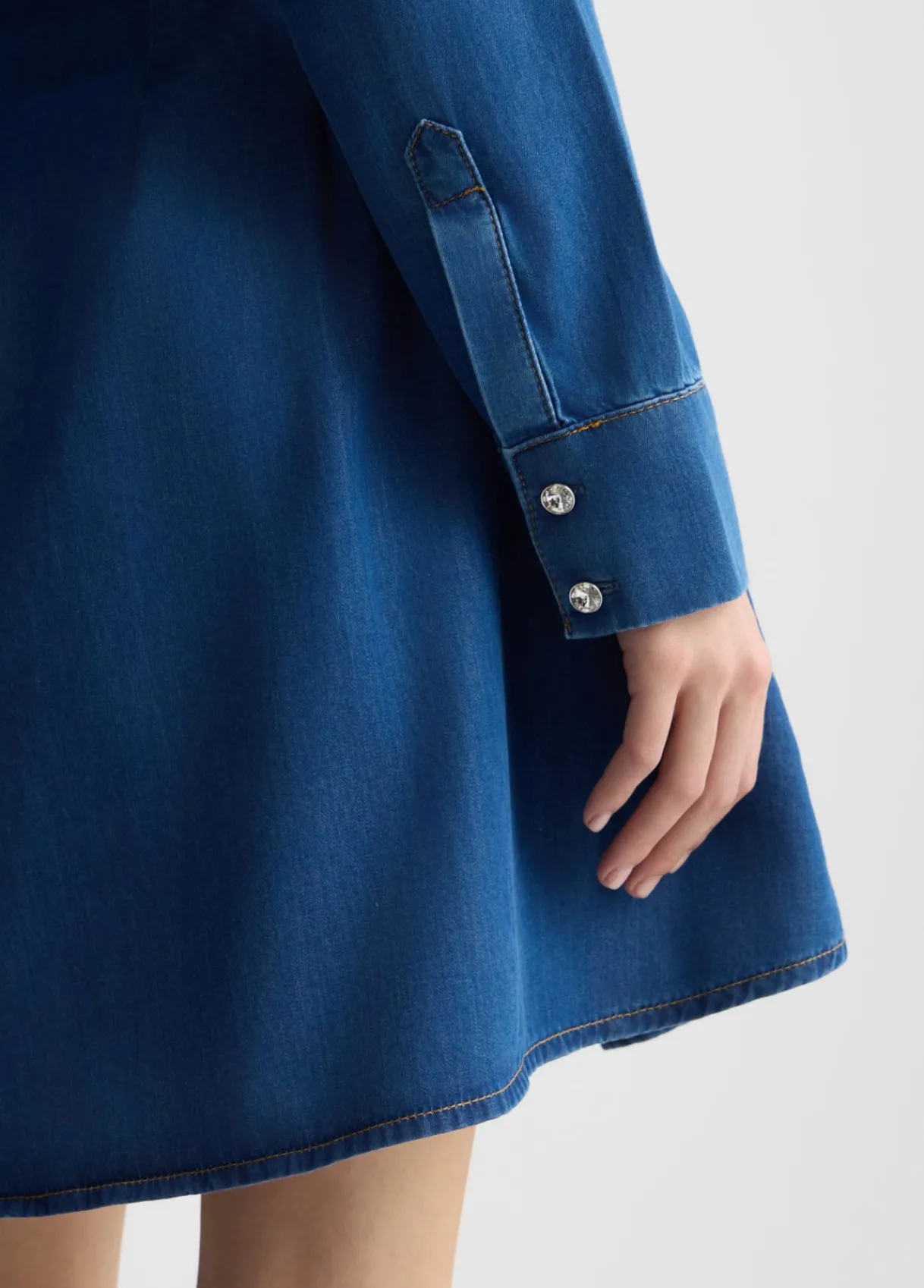 Liu Jo Robe chemisier en toile denim|Femme Robes