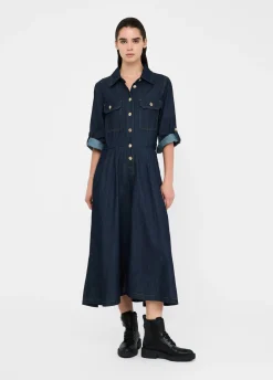 Liu Jo Robe chemisier en toile denim|Femme Robes