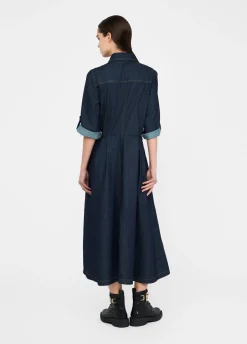 Liu Jo Robe chemisier en toile denim|Femme Robes