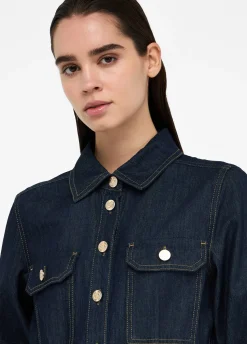 Liu Jo Robe chemisier en toile denim|Femme Robes