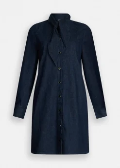 Liu Jo Robe chemisier en toile denim|Femme Robes