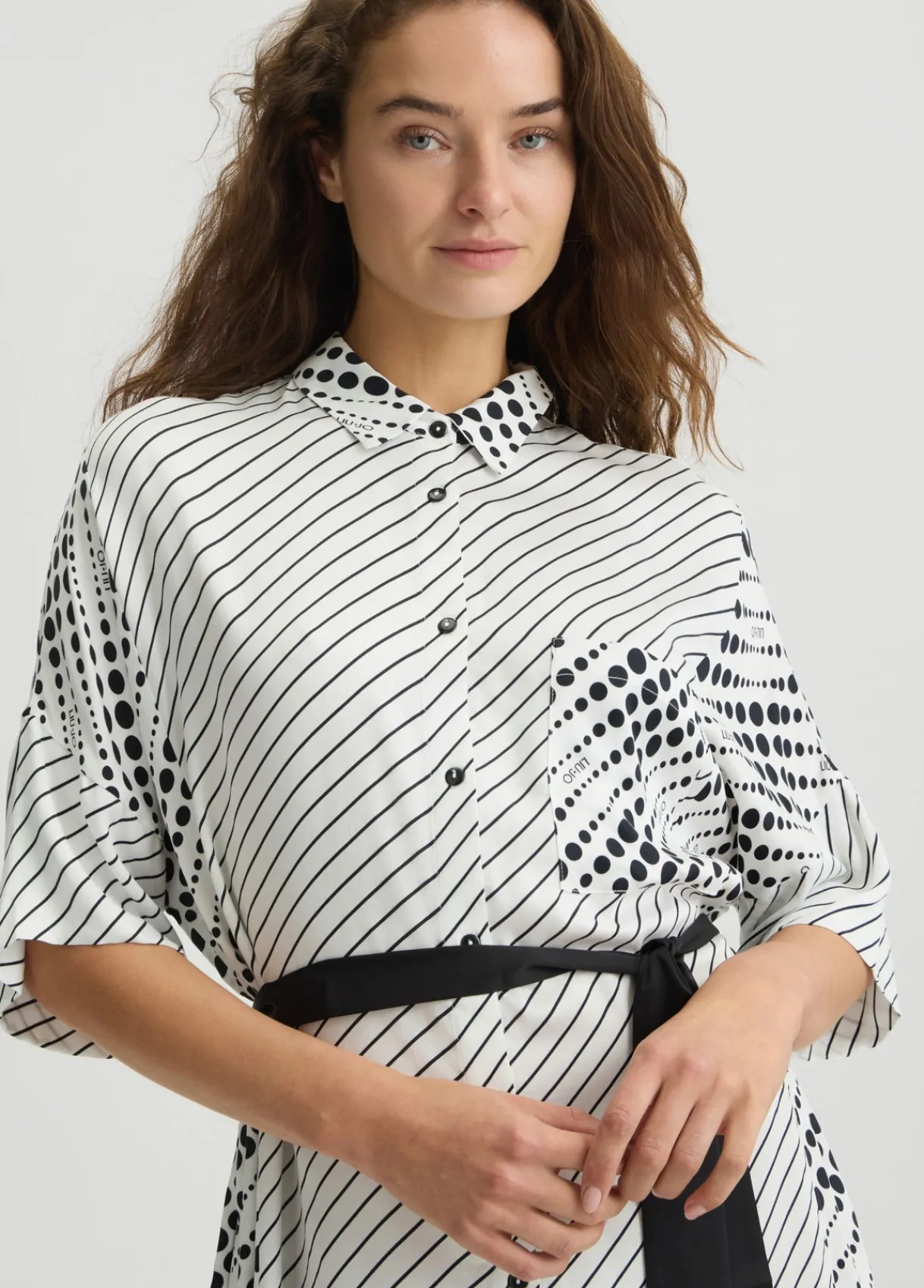 Liu Jo Robe chemisier imprimée|Femme Mode Plage|Robes