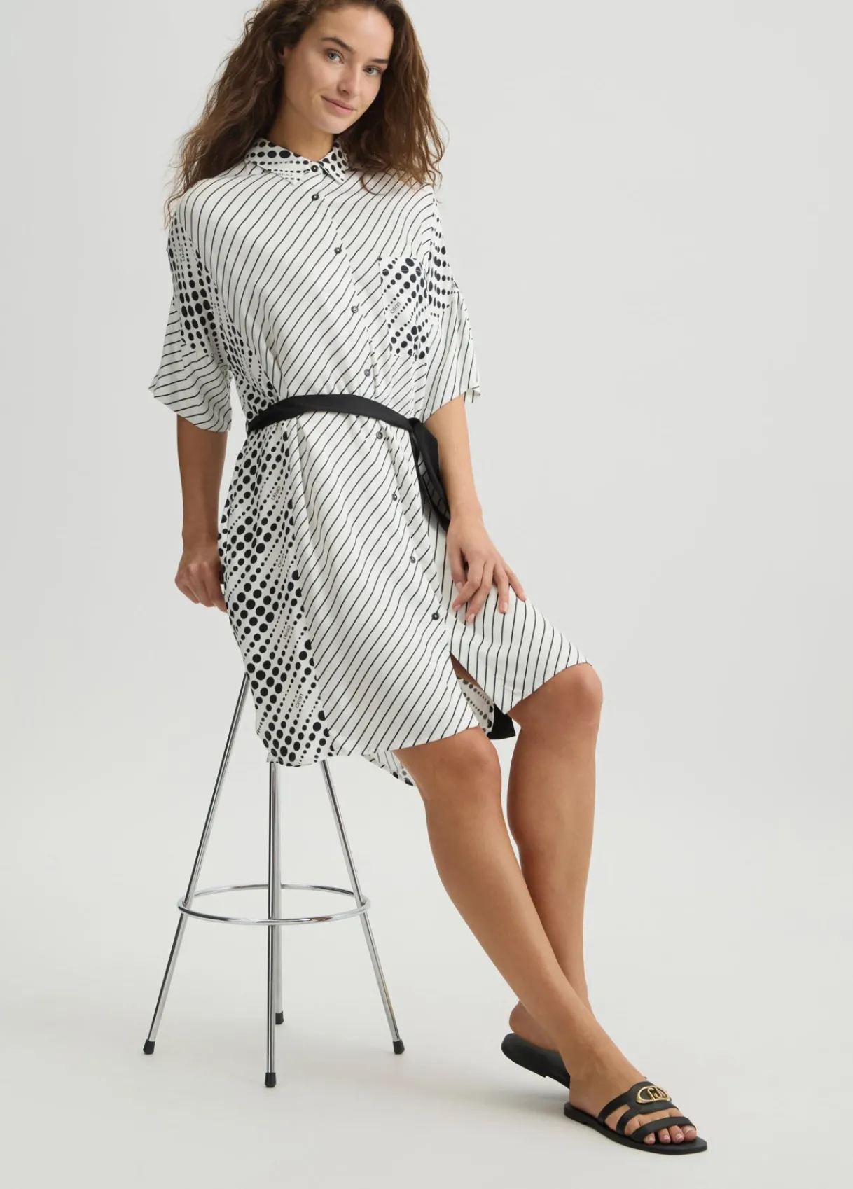 Liu Jo Robe chemisier imprimée|Femme Mode Plage|Robes
