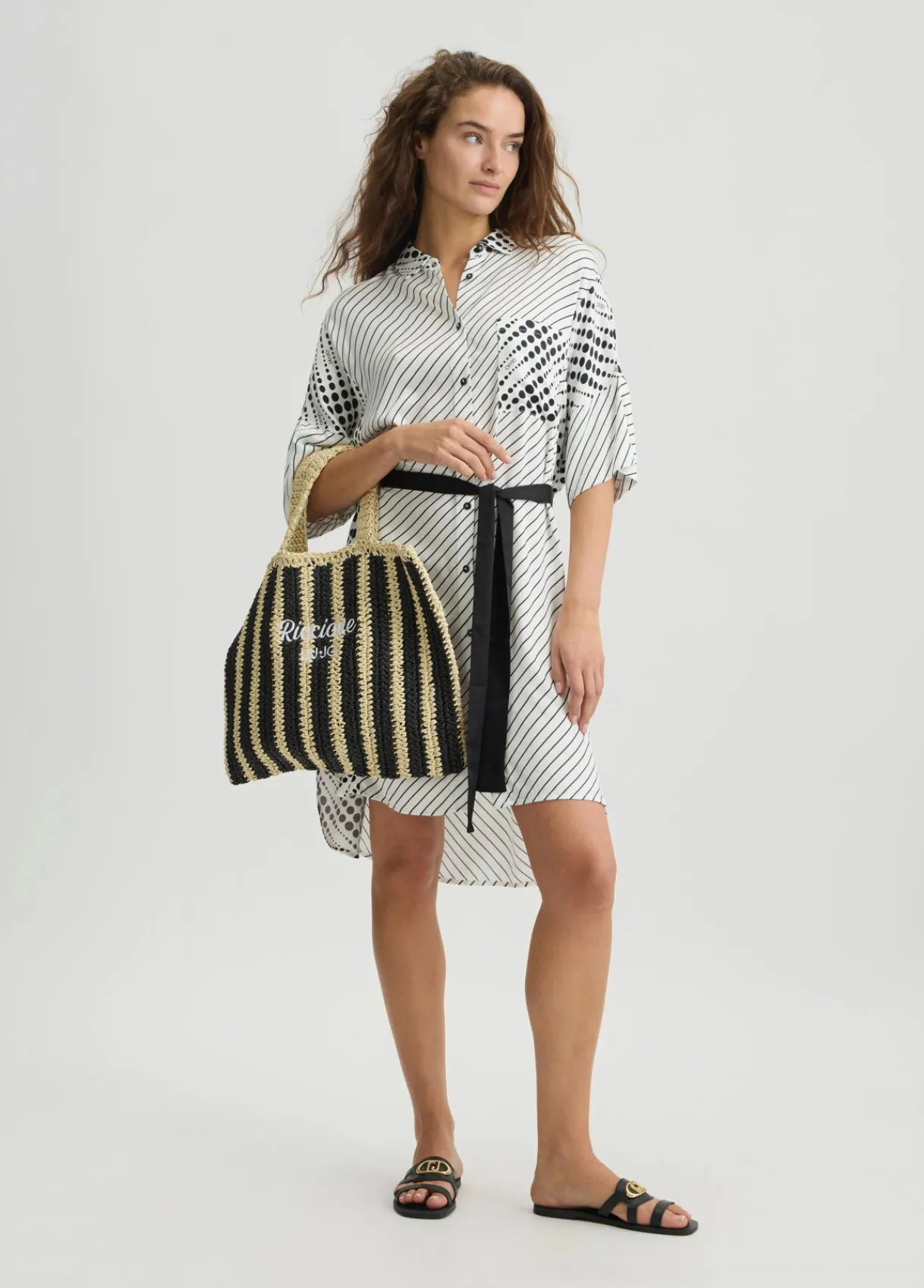 Liu Jo Robe chemisier imprimée|Femme Mode Plage|Robes