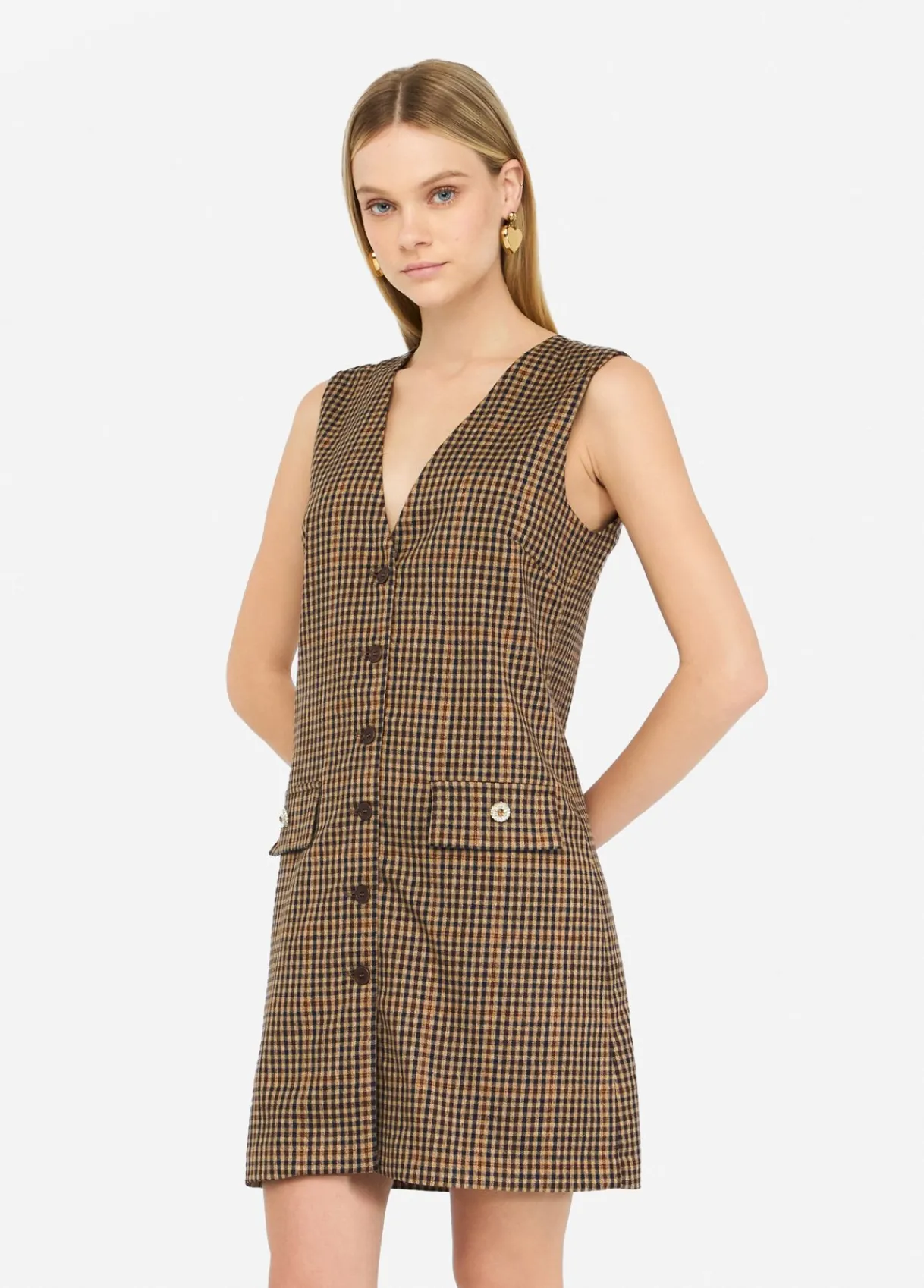 Liu Jo Robe courte à carreaux|Femme Robes