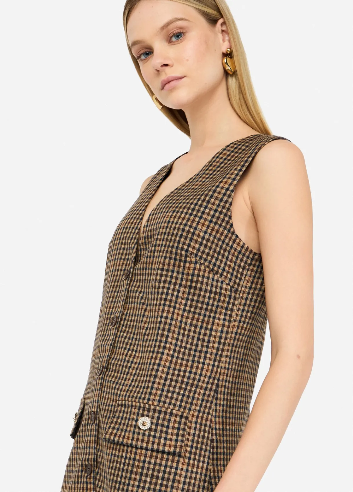 Liu Jo Robe courte à carreaux|Femme Robes