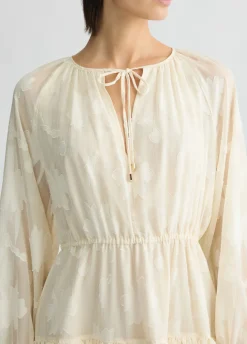 Liu Jo Robe courte à fleurs brodées|Femme Robes