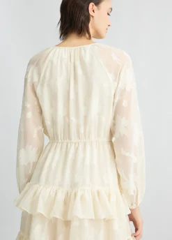 Liu Jo Robe courte à fleurs brodées|Femme Robes