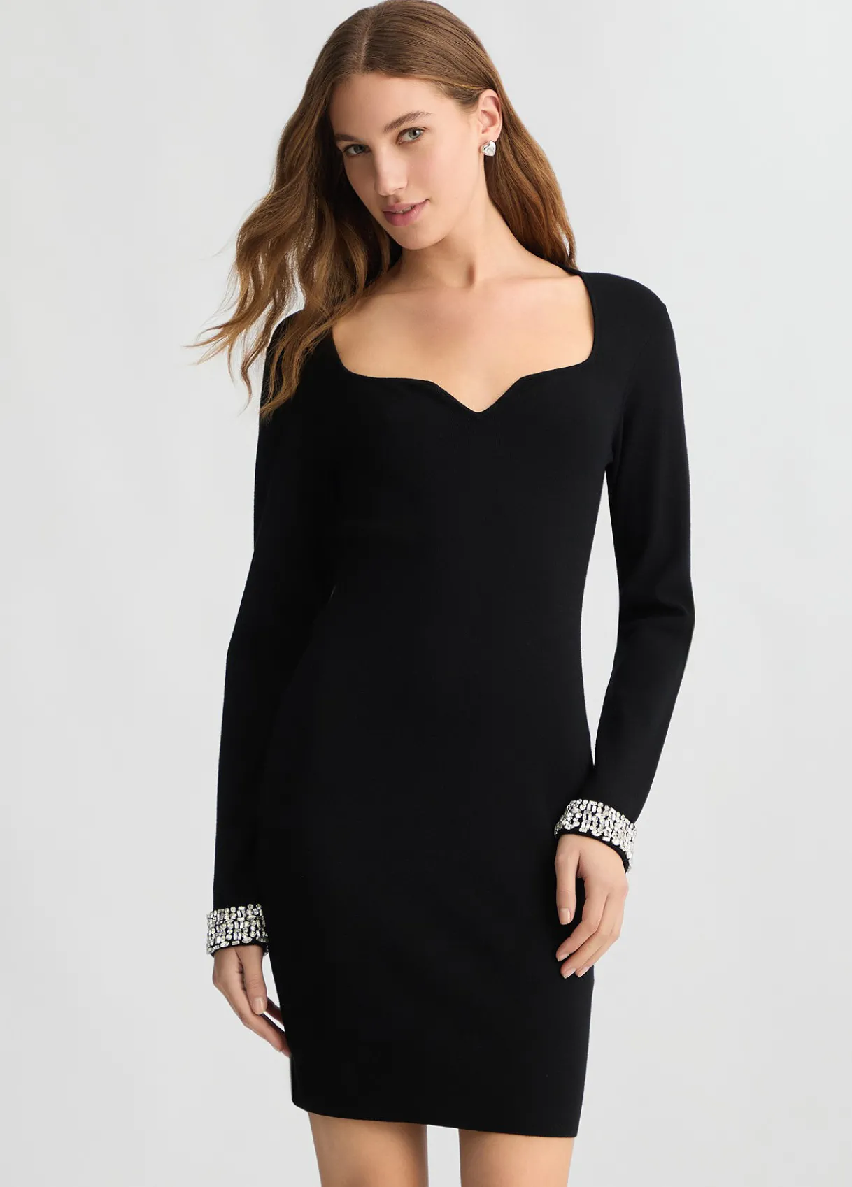 Liu Jo Robe courte avec broderies bijoux|Femme Mailles|Robes