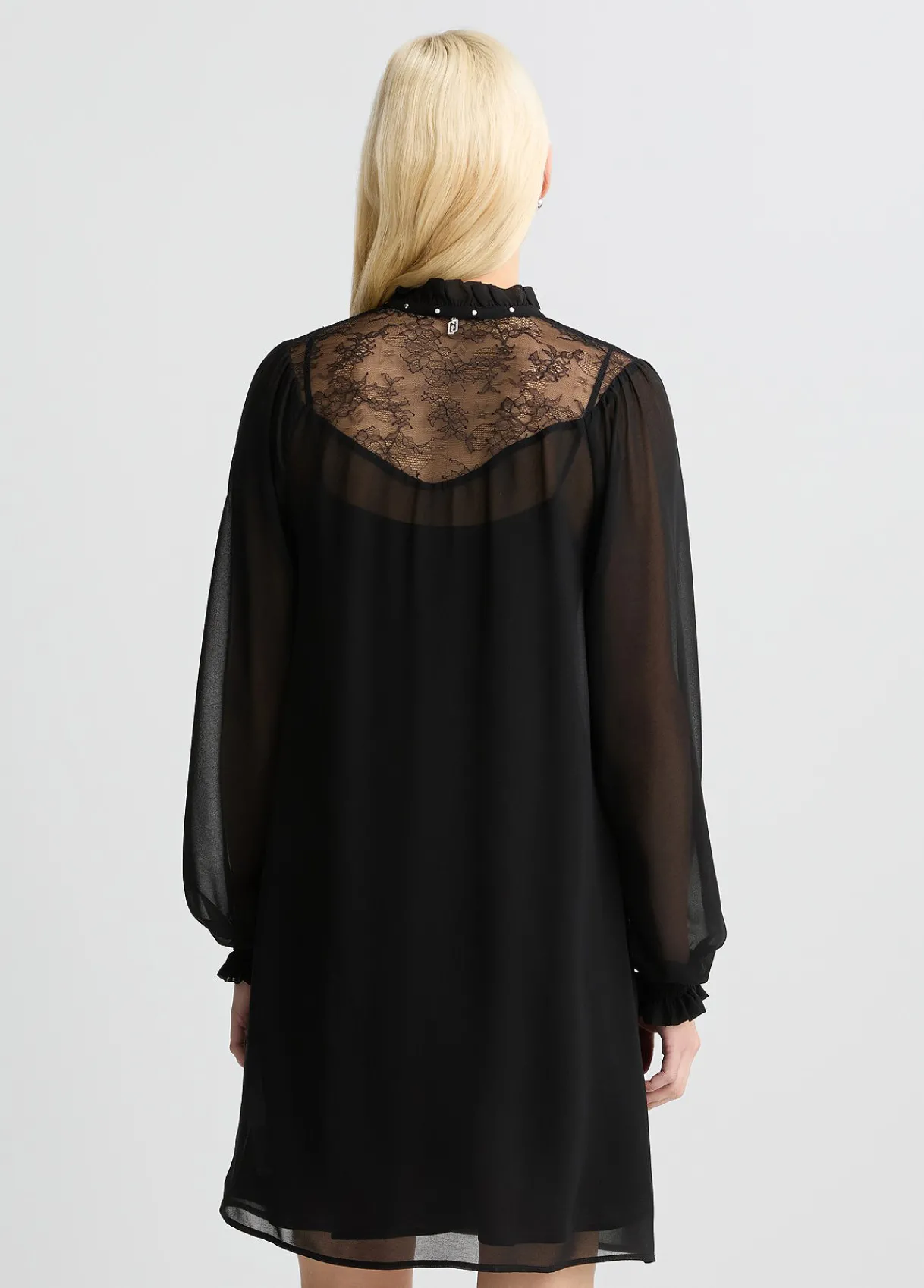 Liu Jo Robe courte avec empiècement en dentelle|Femme Robes