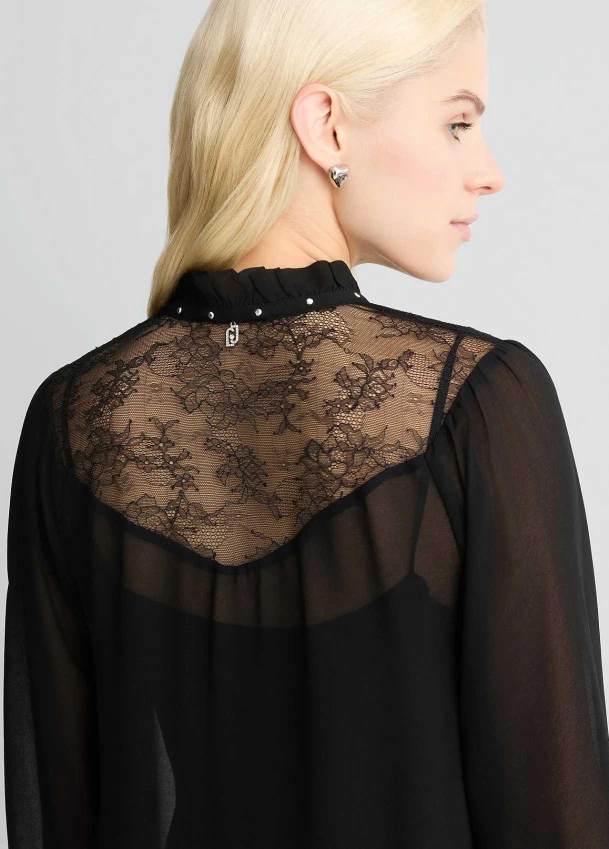 Liu Jo Robe courte avec empiècement en dentelle|Femme Robes