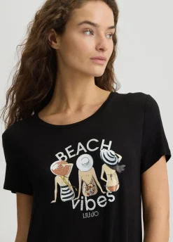 Liu Jo Robe courte avec imprimé|Femme Mode Plage|Robes