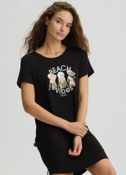 Liu Jo Robe courte avec imprimé|Femme Mode Plage|Robes