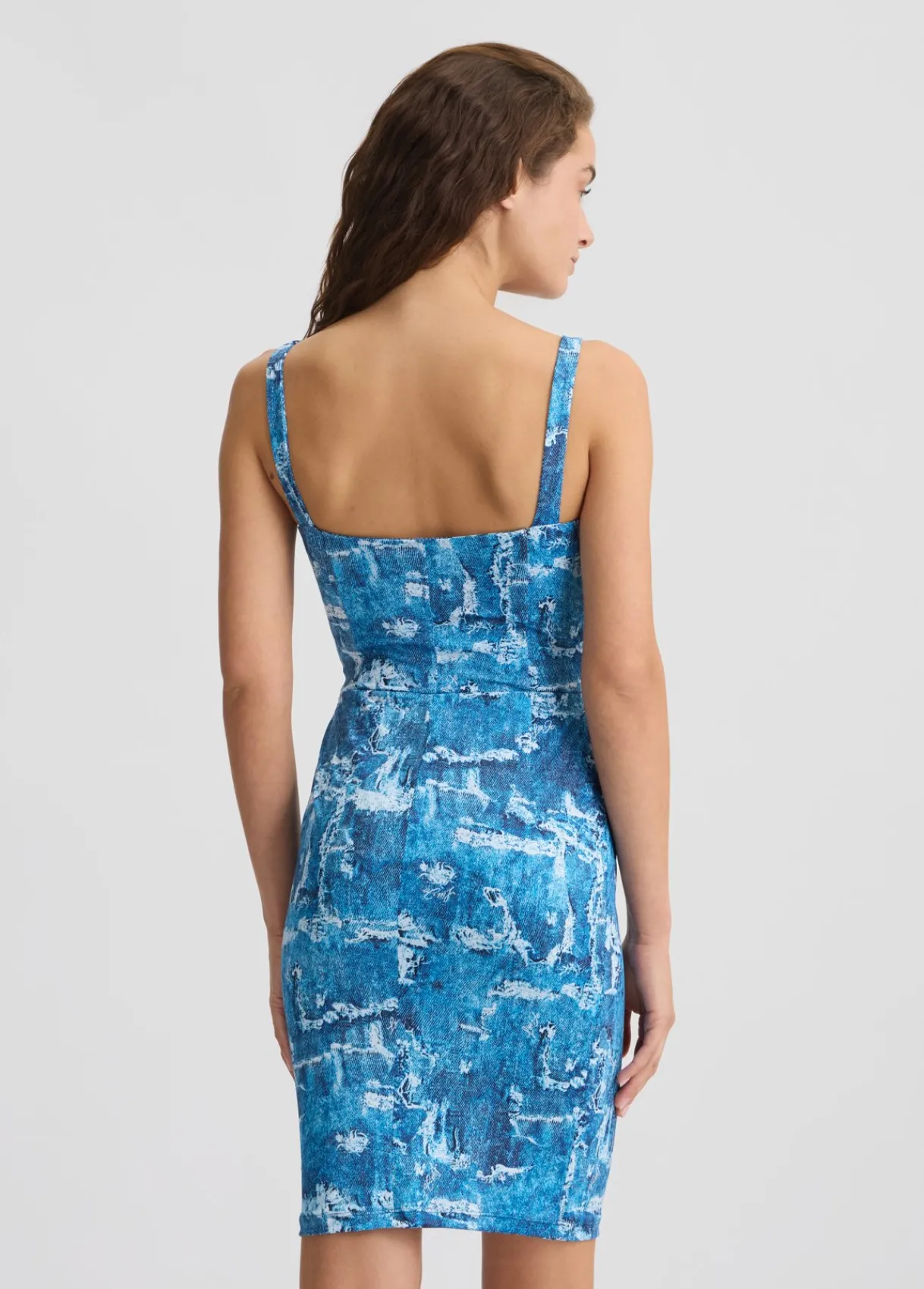 Liu Jo Robe courte effet denim|Femme Mode Plage|Robes