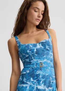 Liu Jo Robe courte effet denim|Femme Mode Plage|Robes