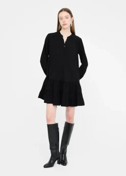 Liu Jo Robe courte en crêpe de chine|Femme Robes