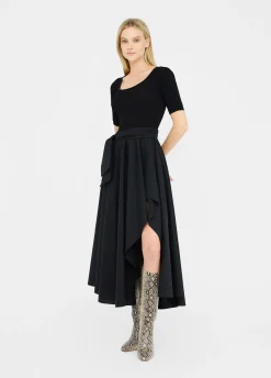 Liu Jo Robe courte en maille et popeline|Femme Mailles|Robes