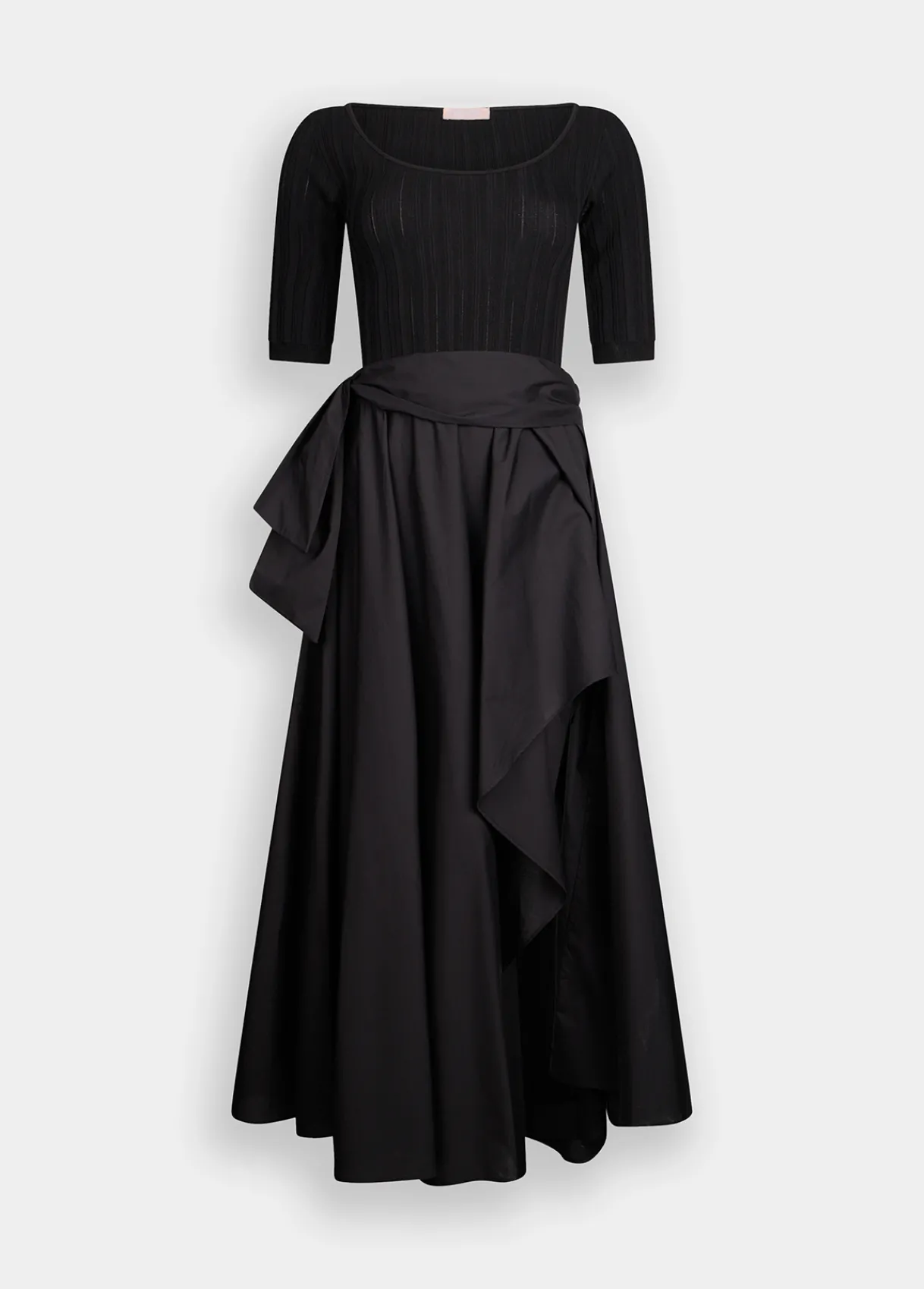 Liu Jo Robe courte en maille et popeline|Femme Mailles|Robes