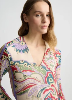 Liu Jo Robe courte en soie|Femme Robes