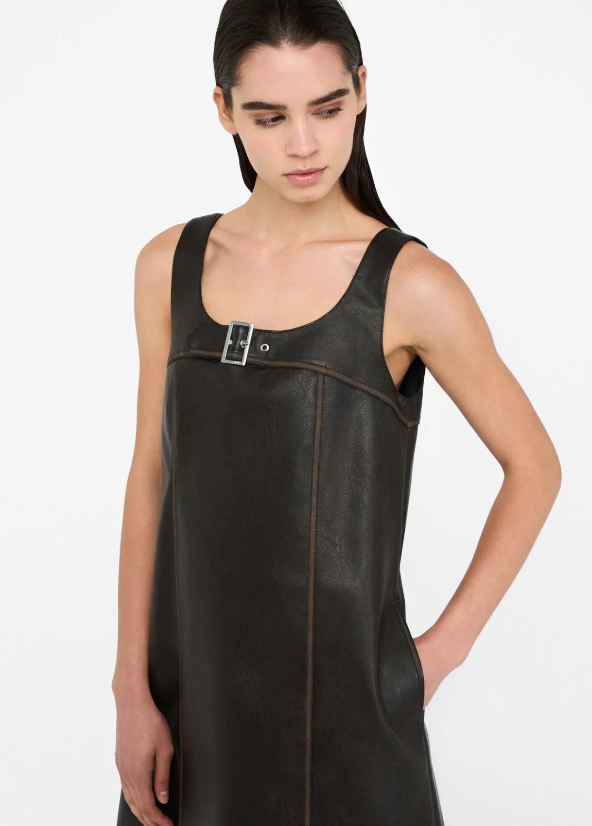 Liu Jo Robe courte en tissu enduit|Femme Robes