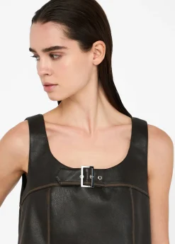 Liu Jo Robe courte en tissu enduit|Femme Robes