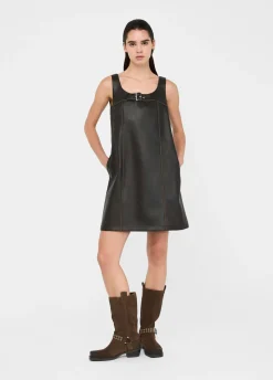 Liu Jo Robe courte en tissu enduit|Femme Robes