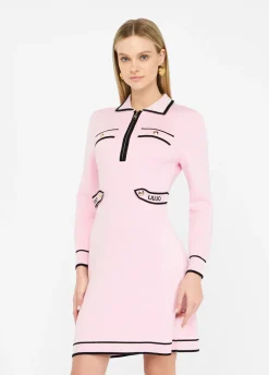 Liu Jo Robe en aille de soie mélangée|Femme Vêtements De Sport|Robes