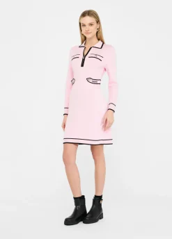 Liu Jo Robe en aille de soie mélangée|Femme Vêtements De Sport|Robes