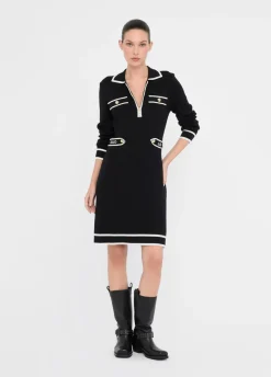 Liu Jo Robe en aille de soie mélangée|Femme Vêtements De Sport|Robes