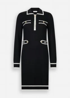 Liu Jo Robe en aille de soie mélangée|Femme Vêtements De Sport|Robes