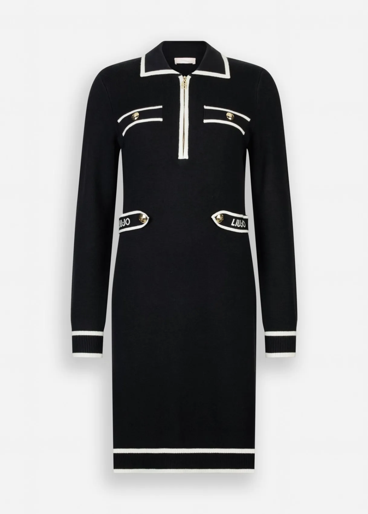 Liu Jo Robe en aille de soie mélangée|Femme Vêtements De Sport|Robes