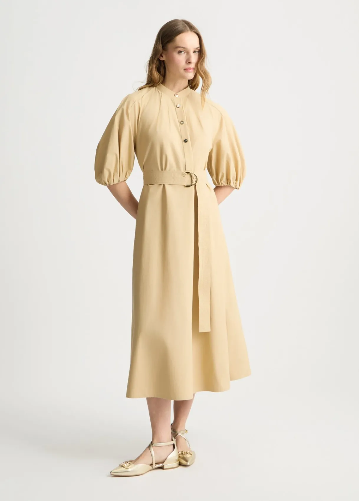Liu Jo Robe en coton avec ceinture|Femme Robes