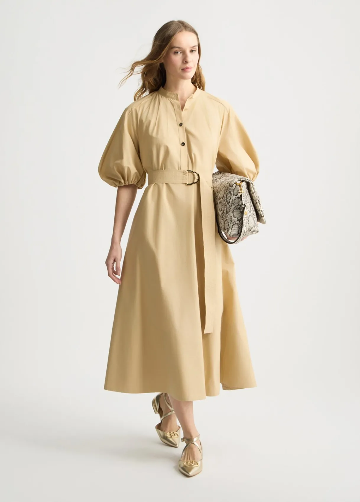 Liu Jo Robe en coton avec ceinture|Femme Robes