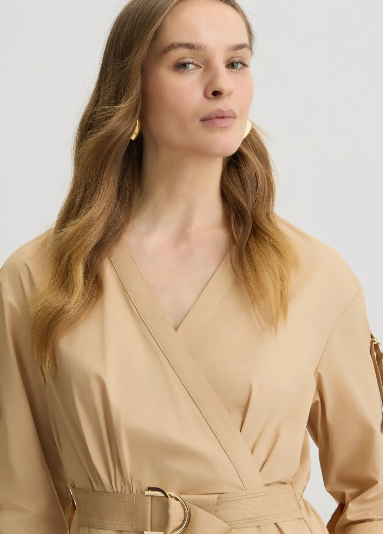 Liu Jo Robe en coton avec ceinture|Femme Robes