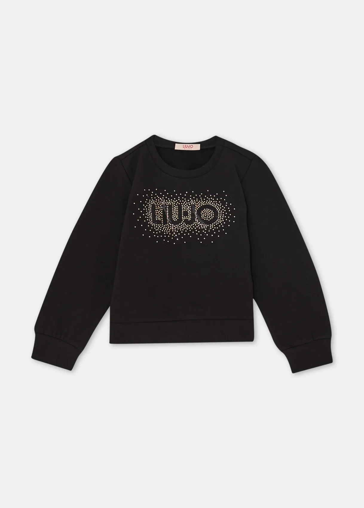 Liu Jo Robe en coton avec logo et strass|Enfant Pull Et Sweatshirts
