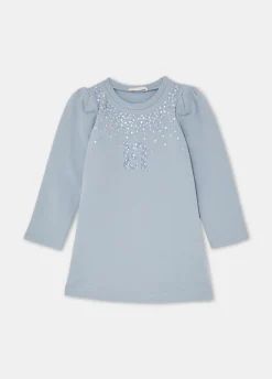Liu Jo Robe en coton molletonné avec strass|Enfant Robes & Combinaisons