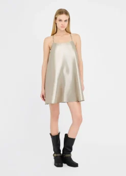 Liu Jo Robe en crêpe lamé|Femme Robes