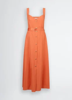 Liu Jo Robe en lin avec ceinture|Femme Robes