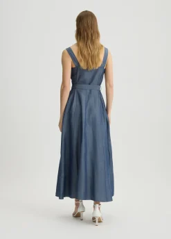 Liu Jo Robe en lin avec ceinture|Femme Robes