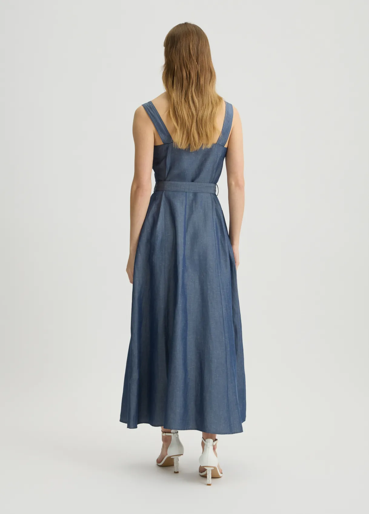 Liu Jo Robe en lin avec ceinture|Femme Robes