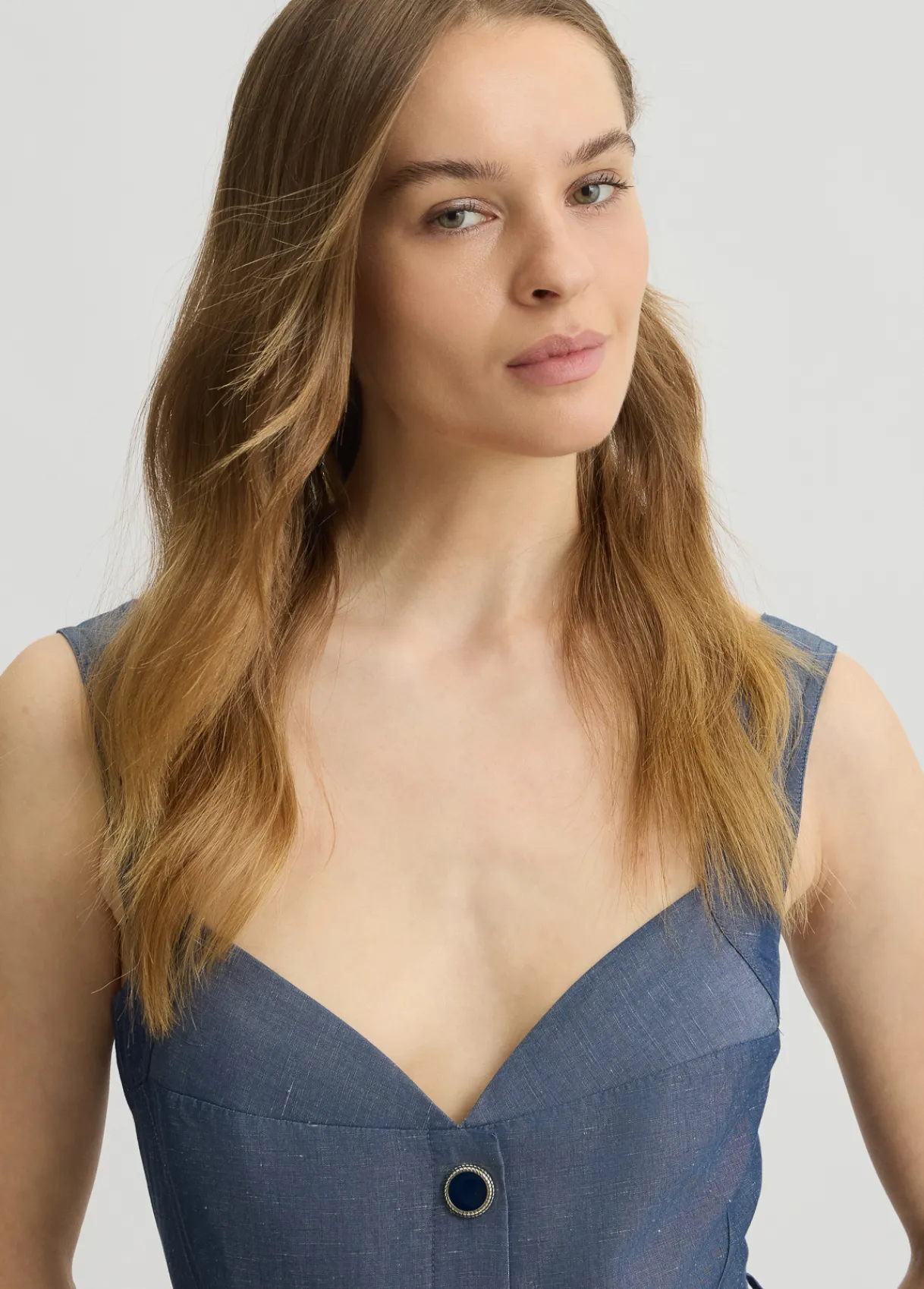 Liu Jo Robe en lin avec ceinture|Femme Robes